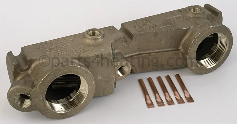Raypak002216FInlet/Outlet Header Brass 2 Pass 2-1/2 Inch