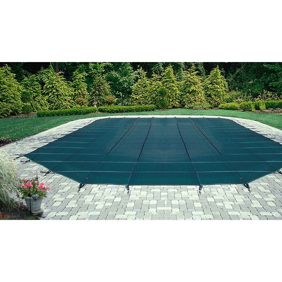 Gli Pool Products 15' X 27' Ov Estate Mesh Abg Winter Black 18' X 30' Cover Size W/ Perimeter Binding / - 45-1527OV-ESM-3-BX