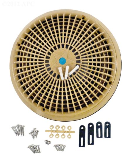 Aquastar Pool Products Inc. 10-Inch Retro Aquastar 10-Inch Cover Mud Frame Tan