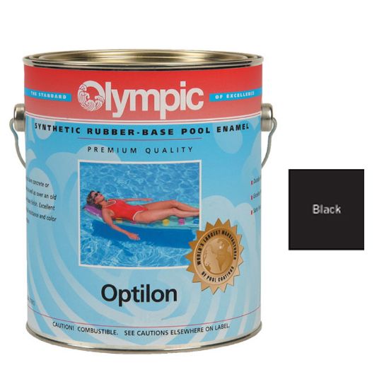 Kelley Technical Coatings Inc. 1 Gallon Optilon Synthetic Rubber Base Black Olympic Kelley Paint - 857 GALLON