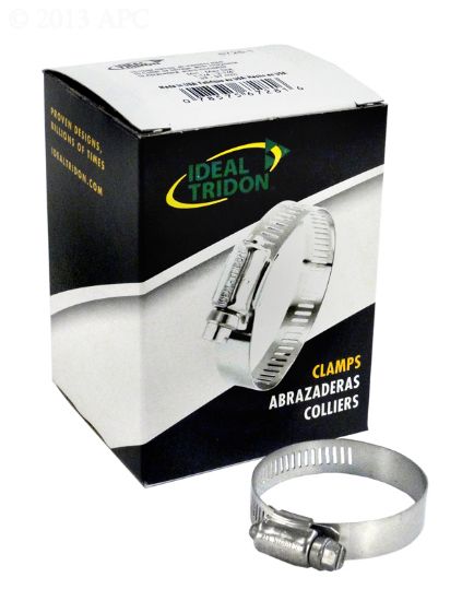 American Granby Inc 1.25-Inch To 2.25-Inch Hose Clamp 50 Boxes Of 10 Stainless - 6728CS