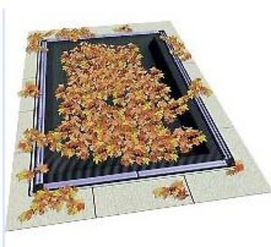 Swimline Corp. 12'X20' Re Leafnet Swimline Ig Winter Black 17' X 25' Cover Size W/ Perimeter Binding W/ - CO91220R