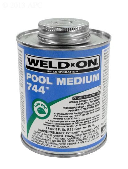 Ips Corporation 1 Pt 744 Pool Medium Clear Cement Case Of 12 Ips #13556 Medium Body