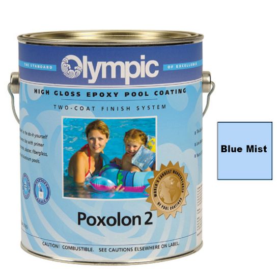 Kelley Technical Coatings Inc. 1 Gallon Poxolon 2 Epoxy Blue Mist Paint Olympic Kelley For Plaster Concrete Metal - 2231 GALLON