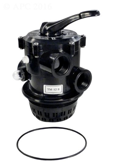 Praher Plastics Canada Ltd. 1.5-Inch Top Mt Multiport Valve For ST24T Sand Filter - TM-12-B