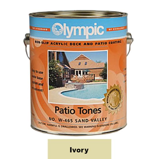 Kelley Technical Coatings Inc. 1 Gallon Patio Tone Ivory Deck Coating Olympic Kelley - 475W GALLON