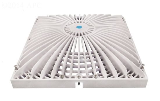 Aquastar Pool Products Inc. 12 Inch Sq Retrofit Mo Flow Suction Cover W/ Screws - White (vgb Series Aqua Star - R12MF101