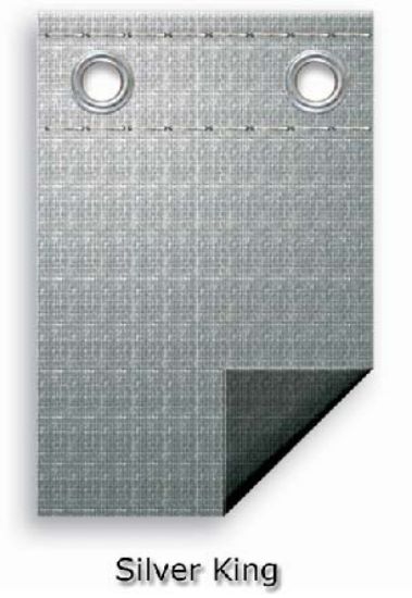 Swimline Corp. 12'X24' Ov Silverking 3' Ovlap Abg Solid Winter Silver 15' X 27' Cover Size W/ Grommets / - PCO141527
