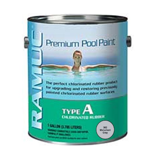 1 Gallon Type A Chlorinated Rubber Paint Monument Gray Ramuc Not For Use In All States - 902136201