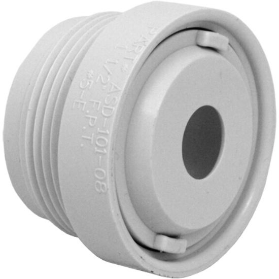 AquaStar 1 1/2-Inch Mpt X 1/2-Inch Extender Return With 1/2-Inch Orifice White - ASD101C