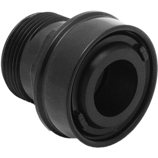 AquaStar 1/2-Inch Extender With 1 1/4-Inch Threaded End (fits Swimquip # 8429 - 14)/1-Inch Orifice Black - BSASD102