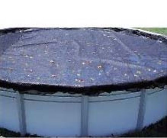 Swimline Corp. 12' Rd Leafnet Swimline Abg Winter Black 15' Cover Size W/ Peimeter Binding W/ Grommets / - CO912