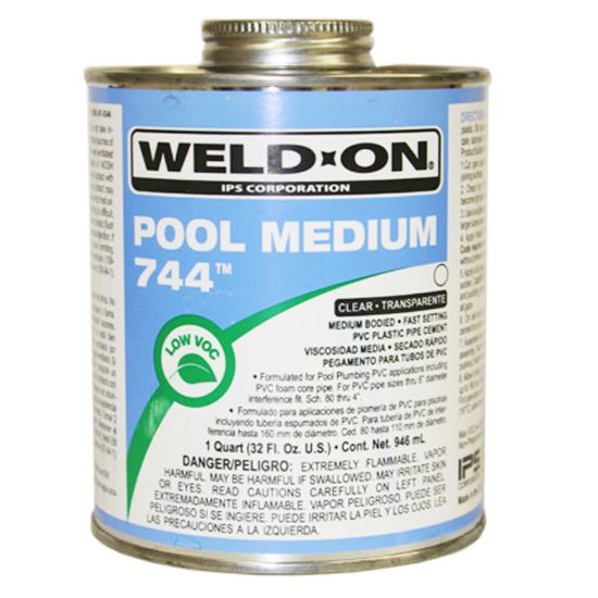 Ips Corporation 1 Qt 744 Pool Medium Gray Cement IPS#13559 Med. Bodied