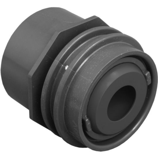 AquaStar 1 1/2-Inch Flush Mount RETURN/WATER Barrier With 3/4-Inch Orifice Dark Gray - JE3105B