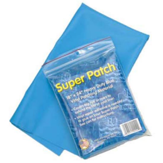 JED Pool Tools Swimming Pool Liner Patch Kit 18-Inch X 24-Inch Blue Vinyl Patch Heavy Duty 432 Square Inches Jed - 35-249