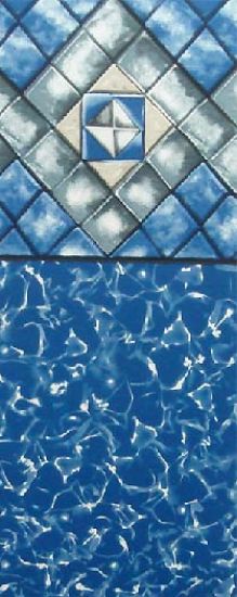 Swimline Corp. 11' X 25' Oval 48-Inch Abg Liner Beaded Blue Diamond 2000 Swimline - LI1125BDB