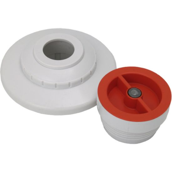 Aquastar Pool Products Inc. 1/2-Inch Extender With 3 Pc Decorative Cover And Plaster Cap With 1-Inch Orifice White - MP101