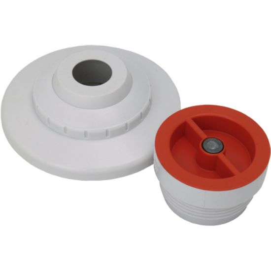 Aquastar Pool Products Inc. 1/2-Inch Extender With 3 Pc Decorative Cover And Plaster Cap With 3/4-Inch Orifice White - MP101B