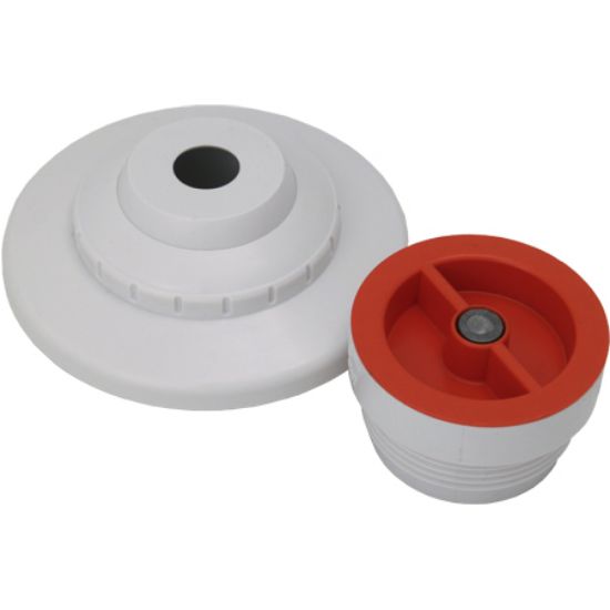 Aquastar Pool Products Inc. 1/2-Inch Extender With 3 Pc Decorative Cover And Plaster Cap With 1/2-Inch Orifice White - MP101C