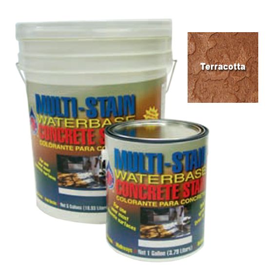 1 Gallon Multi - Stain Terracotta Multicoat Concrete Stain - MSTC-1