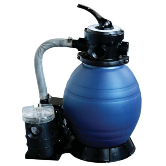 Tianjin Pool & Spa Corporation 12-Inch Sand Filter W/ 1/4 HP Pump Abg 6' Nema Cord 115 V 1 1/2-Inch Fpt Top Mnt 4 Pos Mp Valve