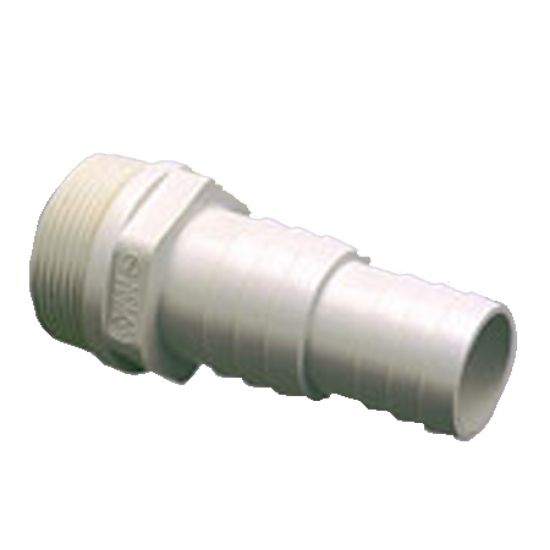 Praher Plastics Canada Ltd. 1.5-Inch Mpt Dual Hose Adapter White Praher - 150-317
