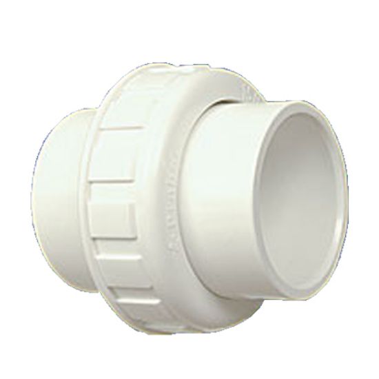 Praher Plastics Canada Ltd. 1.5-Inch Mpt X 50 Mm Skt Full Flow Union Metric Astm Schedule 40 Praher - 150-900M