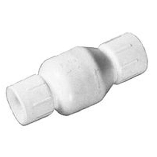 American Granby 1-Inch Skt Swing Check Valve PVC Flap Style White Flo Control - 1520-10