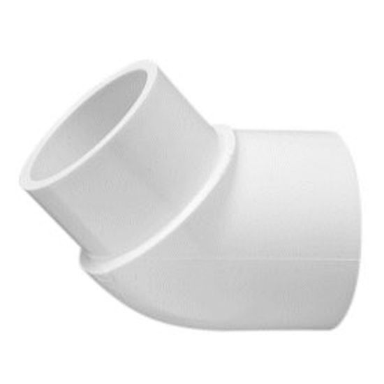 Lasco Fittings Inc 1 1/2-Inch Street 45 PVC Fitting Sch 40 - 423-015