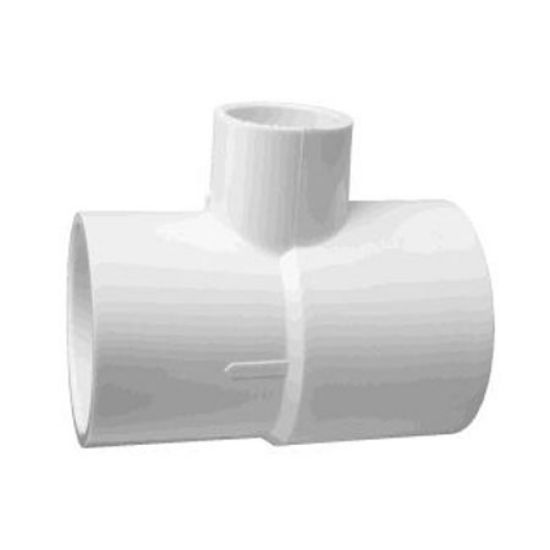 Lasco Fittings Inc 1.5-Inch X 1.5-Inch X .75-Inch Skt Tee Also 2-Inch Spigot X 1.5-Inch Skt X 1-Inch Spigot Venturi Schedule 40 - 473-210