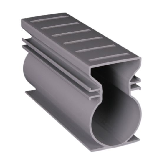 Stegmeier Corporation 10' Super Deck Drain Grey With Couplers And Adapters Case Of 8 Stegmeier - SRG