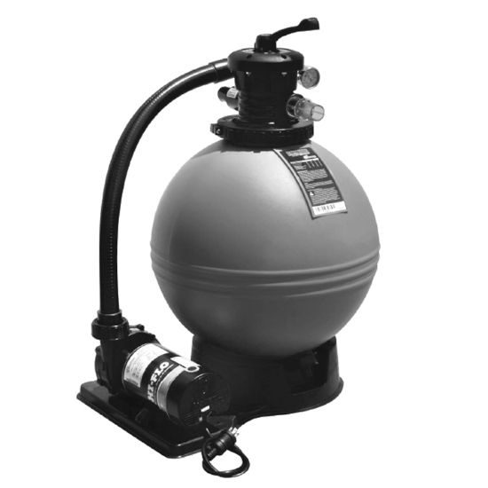 Waterway 16-Inch Clrwater Sand Filter W/ 1 HP Hiflo Pump 3' Tl Cord 115 V Standard Abg System 1 1/2-Inch - 520-5200-3S