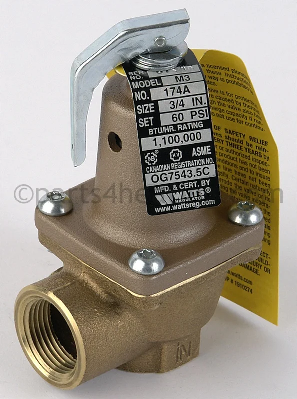 Raypak007222FPressure Relief Valve 60 PSI Kit