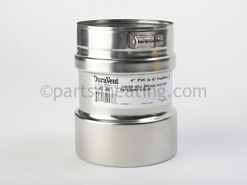 Raypak013286FFlue Exhaust Adapter for Stainless Steel Venting