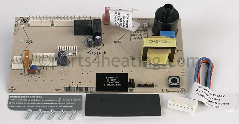 Raypak013464FPC Board Controller Digital 3-Wire