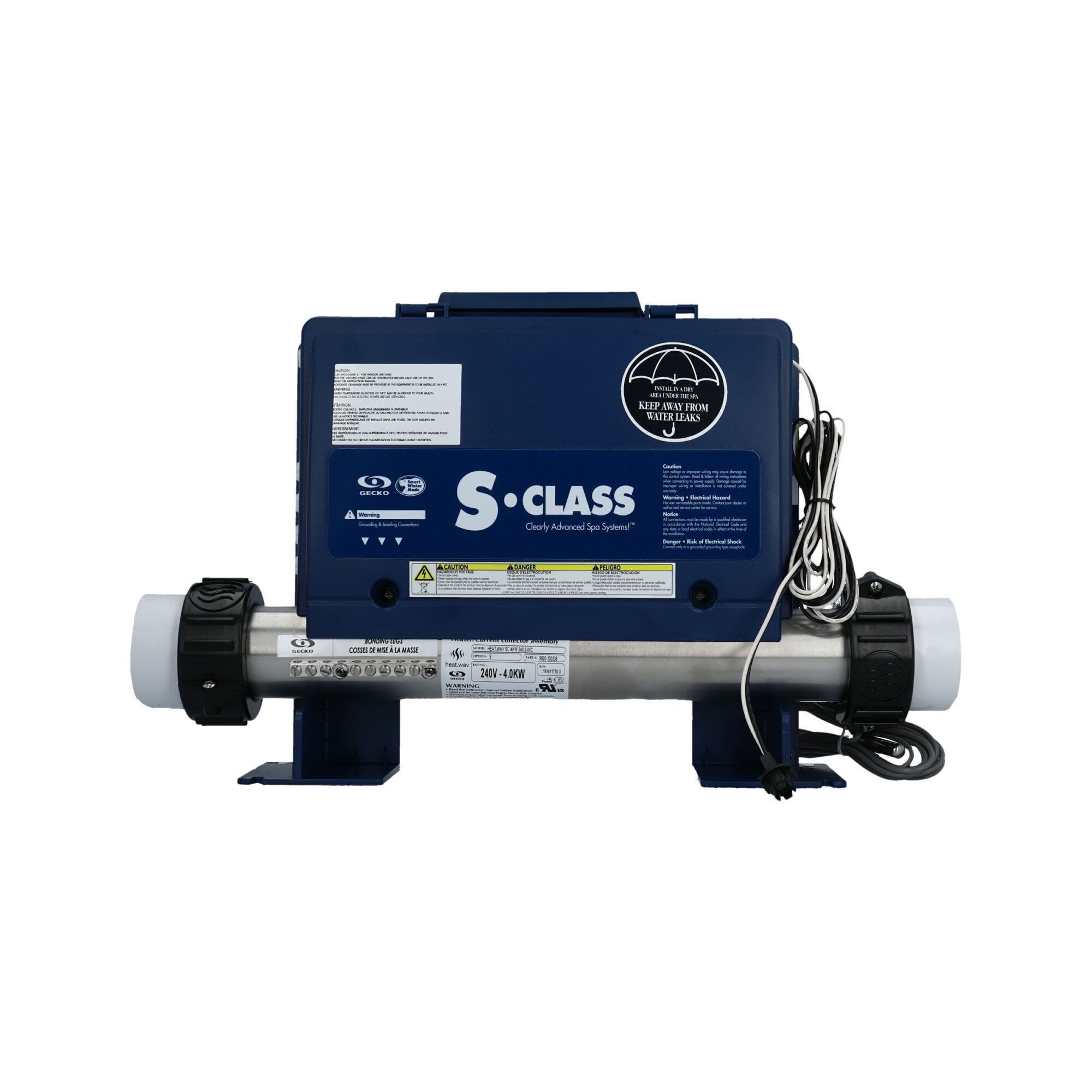 Gecko S-Class Spa Control 1.0/4.0kW Straight Heater 0202-205163