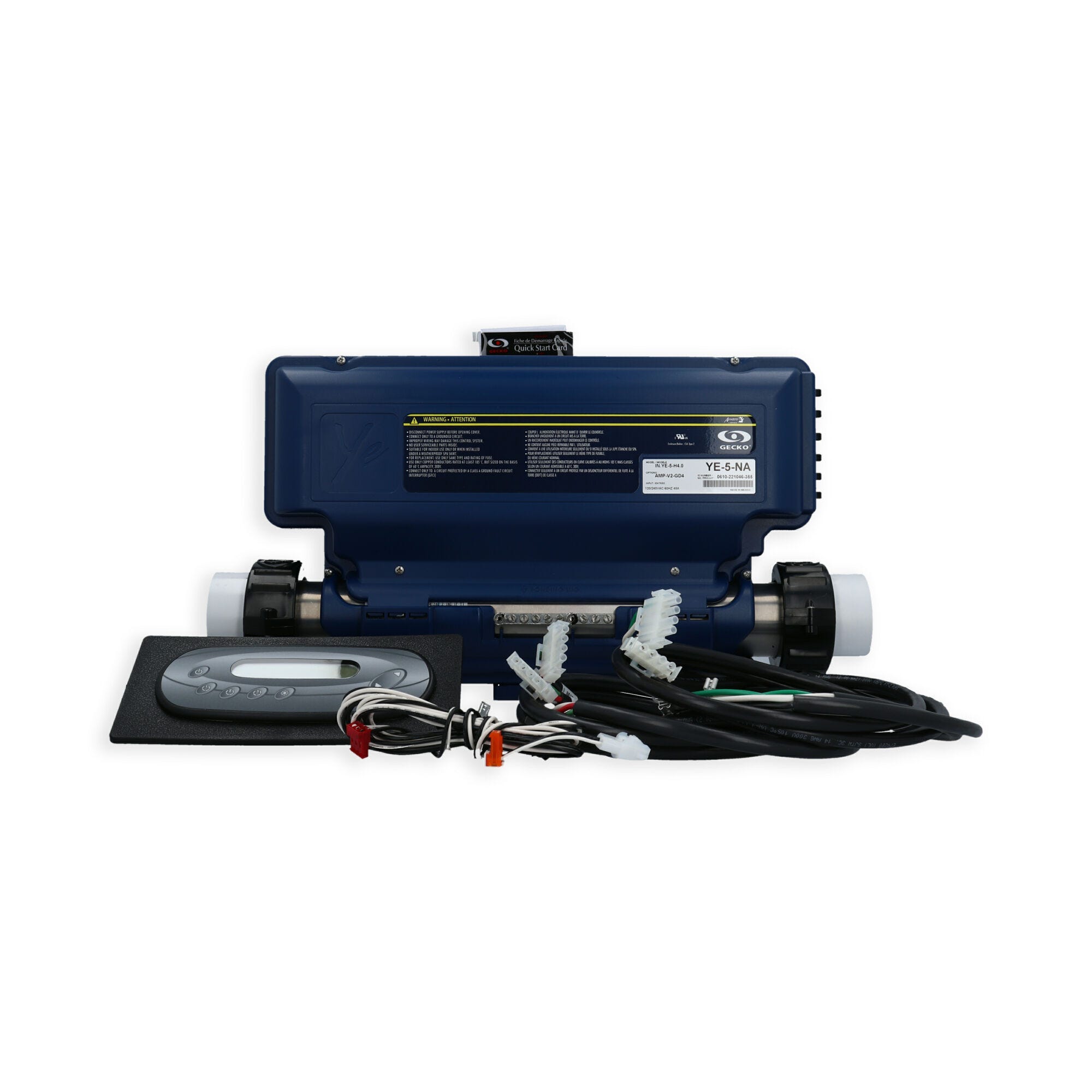 Gecko in.ye-5 w/ K450 Keypad & Spa Control 1.0/4.0kW Straight Heater 0610-300003