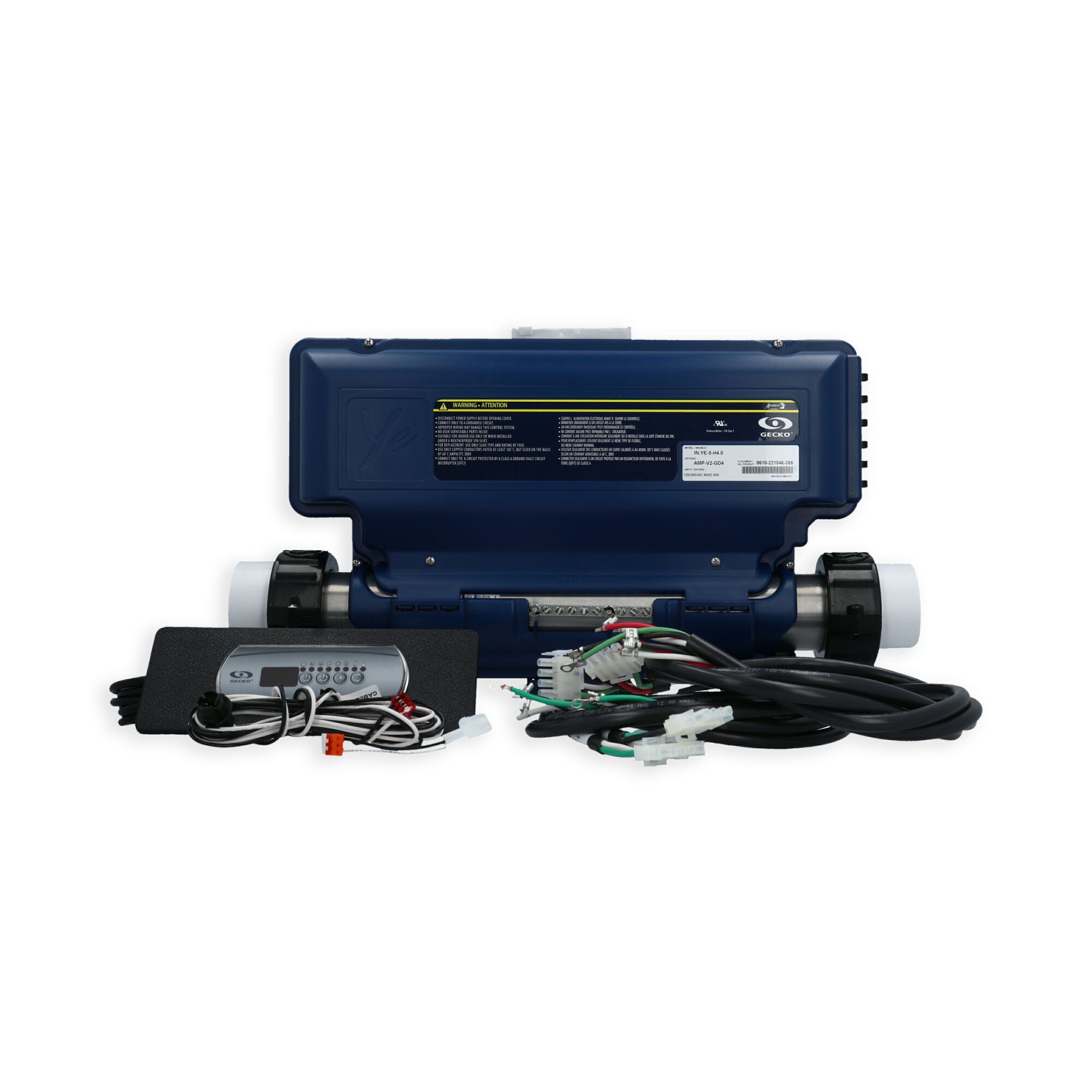Gecko in.ye-5 w/ K-200 Keypad & Spa Control 1.0/4.0kW Straight Heater 0610-300004