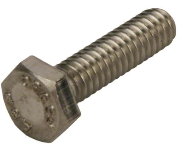 Pentair Screw, 1/4-20 x 1 In. Hex Cap 18-8 S/S - 071657Z