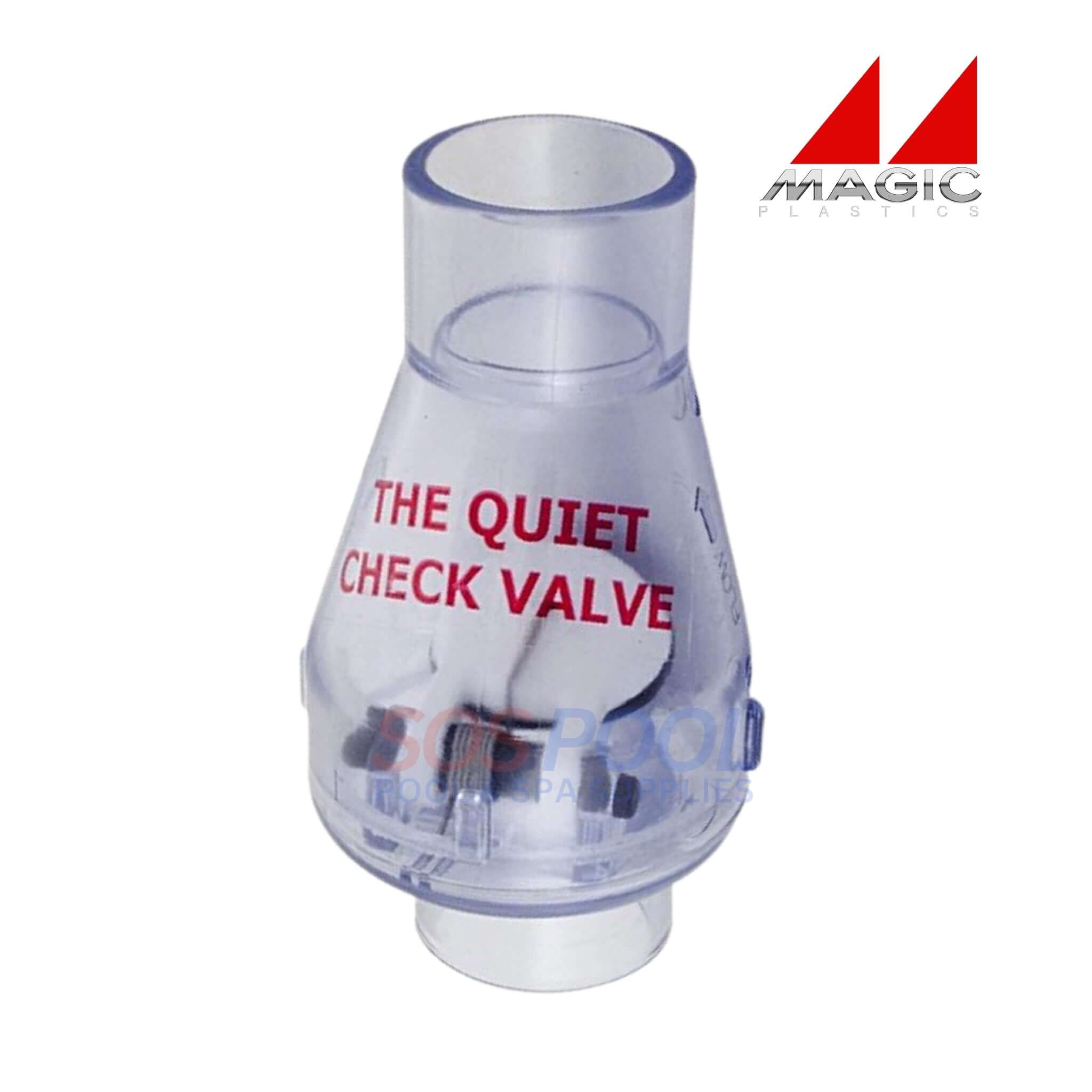Magic Plastics 1" Slip x Slip Check Valve | Clear | 0821-10C