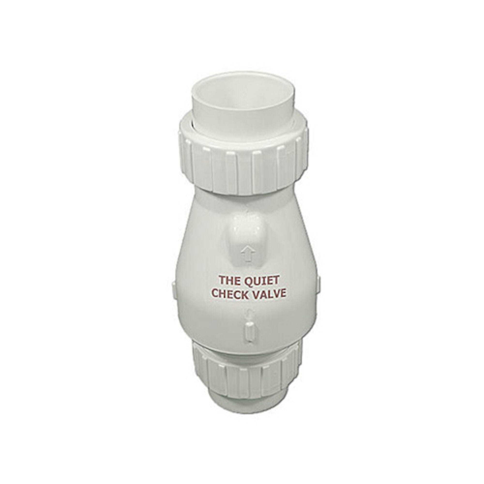 Magic Plastics Check Valve 0823-20 | 1/2lb Spring, 2″Union x 2″Union, White