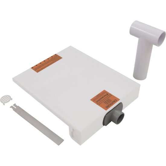CMP 12IN Pool Waterfall (9IN Lip; Back Port); White - 25577-130-900