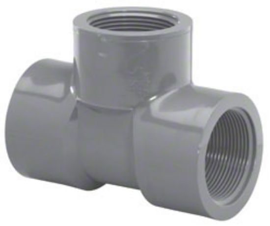 LASCO 1.25IN Fpt Tee Schedule 80 Gray - 805-012