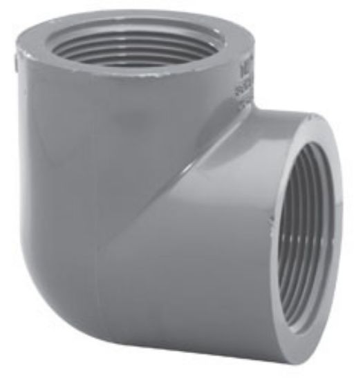 LASCO 1.25IN Fpt 90 Elbow Schedule 80 Gray - 808-012