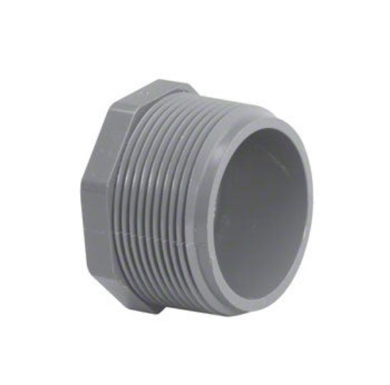 LASCO 1.25IN Mpt Plug Schedule 80 Gray - 850-012