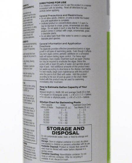 Haviland Consumer Products 1 Qt Algae Kil CB7 Copper Algaecide 12/CS Haviland Durachlor - C003125-CS20Q