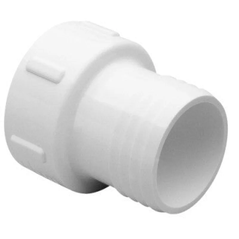 1" Sch 40 PVC Insert Adapter (White PVC) - Insert x Soc 474-010