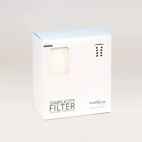 10-00814 BullfrogSimplicity „¢ Filter, M Series, Flat, 4-Pack