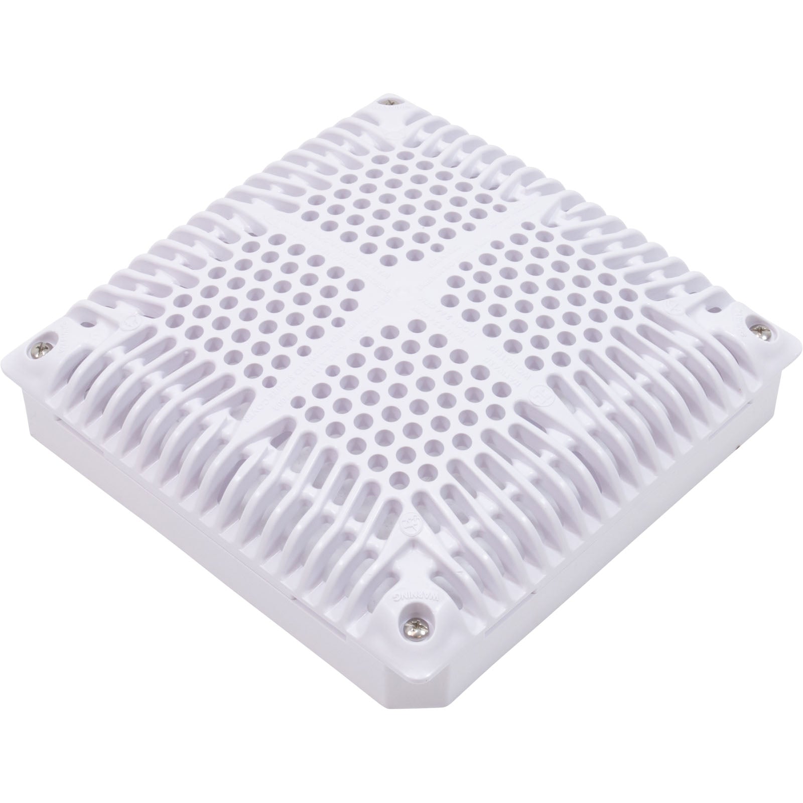 Hayward WGX1033BHF2 18" White Square High Flow Cover & Inner Frame