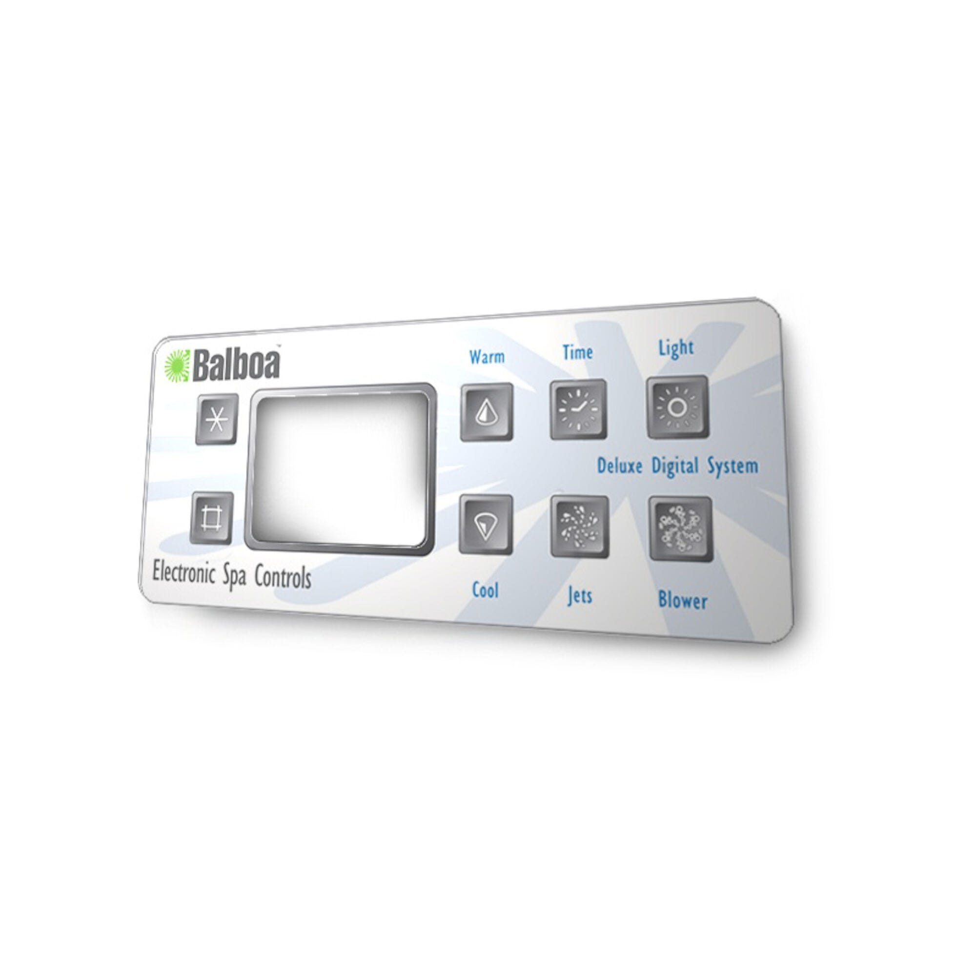 8 Button Balboa Serial Deluxe Keypad Overlay 10299